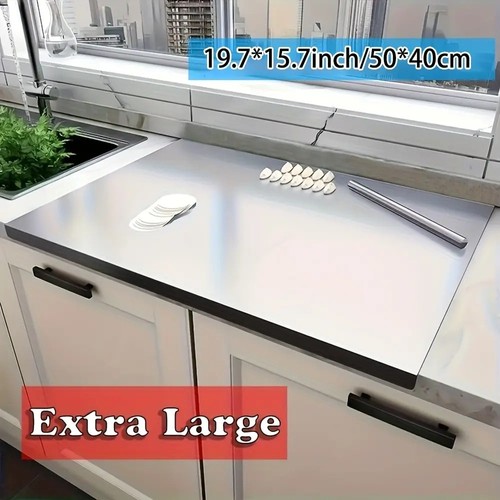 Stainless steel chopping board - stainless,