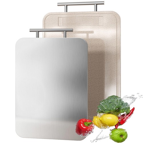 Titanium chopping board double - titanium,