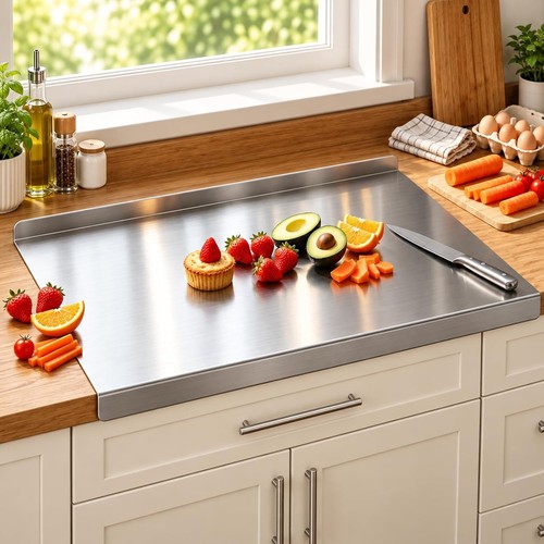 Stainless steel cutting board - steel,