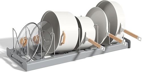 Expandable pan lid organiser - expandable,
