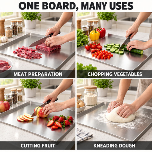 Stainless steel cutting board - steel,