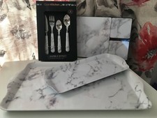 Marble Effect Cutlery Food