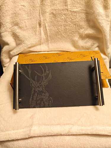 Rectangular slate serving - slate,