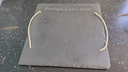 French slate cheese serving - slate,