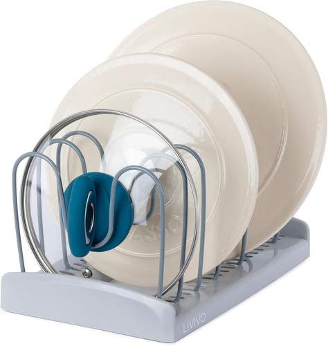 Adjustable lid holder rack pot - adjustable,