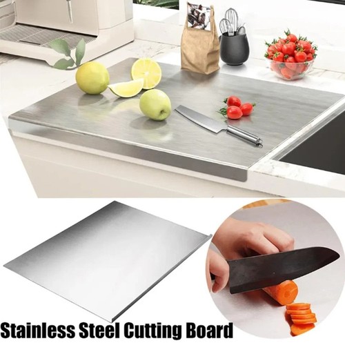 Stainless steel chopping board - steel,