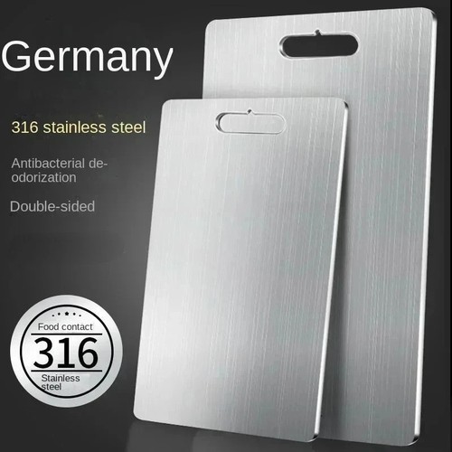 Stainless steel chopping - steel, board