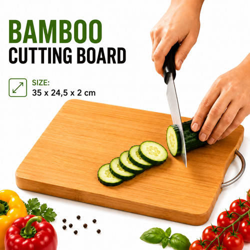 Bamboo wooden chopping board - bamboo,